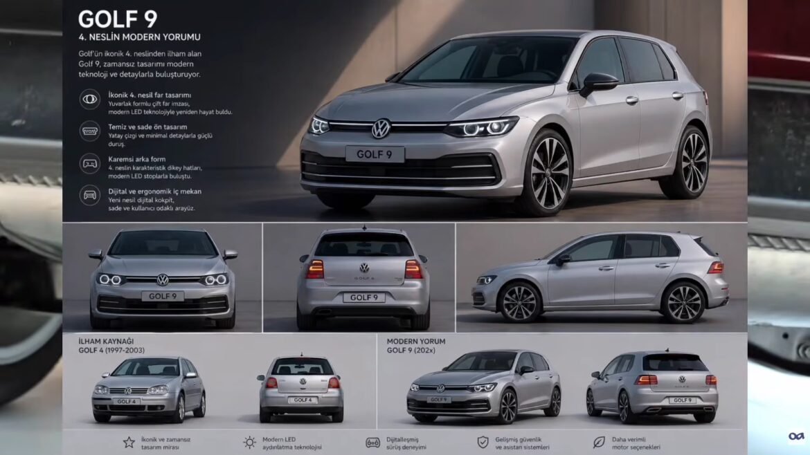 Golf 9 vjen i inspiruar nga dizajni i famshëm i Golf 4